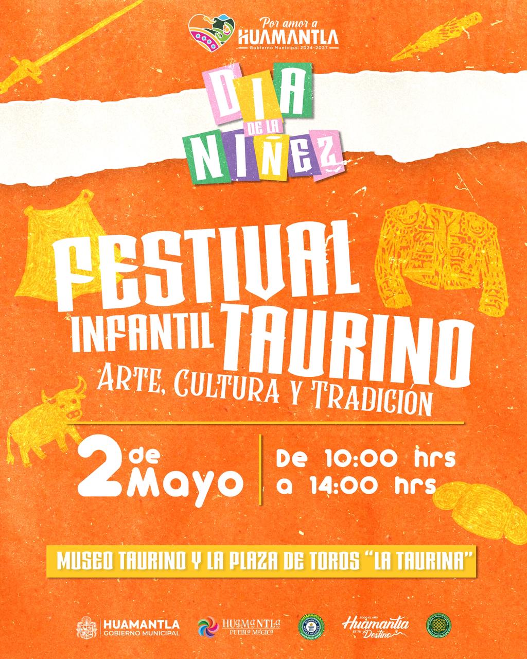 Gobierno municipal de Huamantla invita al Festival Infantil Taurino 'Arte, Cultura y Tradición'